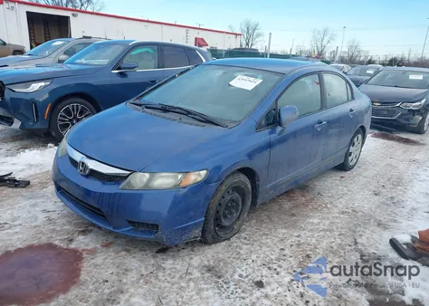 2010 Honda Civic Lx z USA, uszkodzony, nr VIN 2HGFA1F55AH316315
